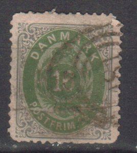 DENMARK STAMPS, 1870. Sc.#20, USED