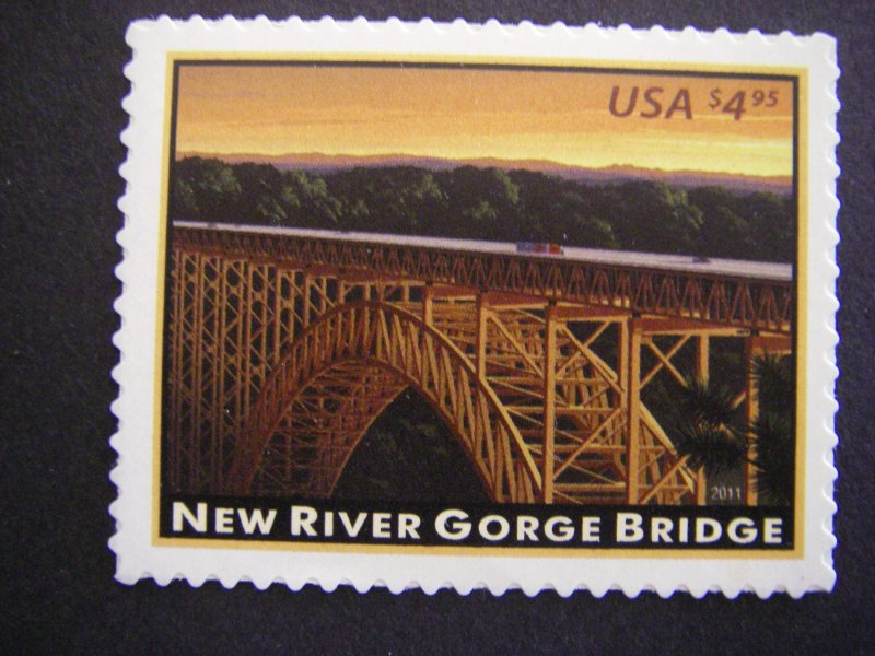 Scott 4511, $4.95 New River Gorge Bridge MNH Priority single