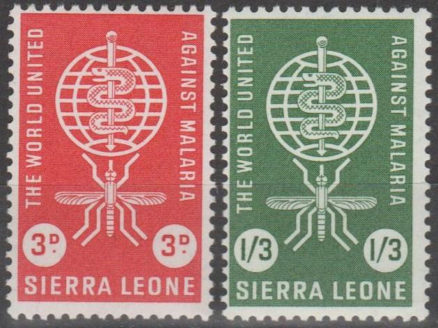 Sierra Leone #225-6  MNH F-VF  (SU119L)