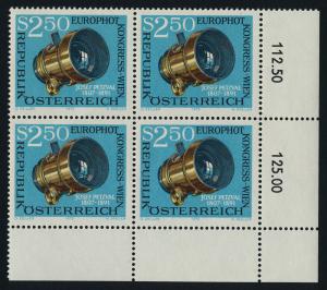 Austria 956 BR Block MNH Josef Petzval's Photographic Lens