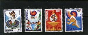 SENEGAL 1988 SUMMER OLYMPIC GAMES SEOUL SET OF 4 STAMPS MNH