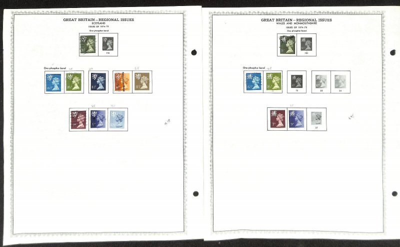 Great Britain Regional Issues Stamp Collection on 18 Minkus Pages (CC)
