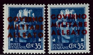 Italy SC#1N11 & 1N11a Mint F-VF...Wild & Grandioso!!