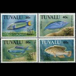 TUVALU 1993 - Scott# 629-32 Fish Opt. Set of 4 NH