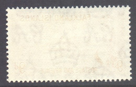 Falkland Is Scott 114 - SG179, 1952 George VI 9d MH*