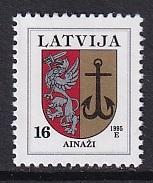 Latvia   #370  MNH  1994    16s  Arms  Ainazi  1995