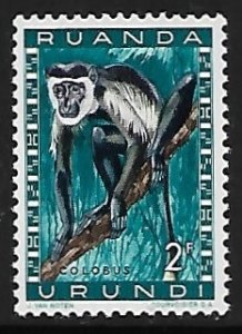 Ruanda-Urundi # 143 - Colobus Monkey - MNH.....{KZw4}