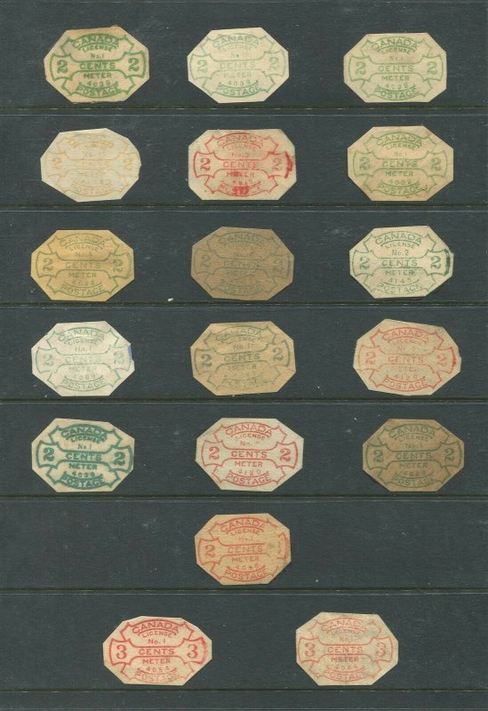 CANADA METER POSTAGE STAMP COLLECTION