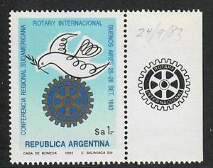 Argentina; Scott 1444; 1983;  Unused; NH