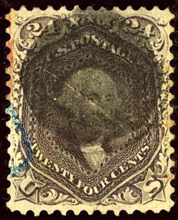 U.S. #78-A Used VF Partial Blue Cancel