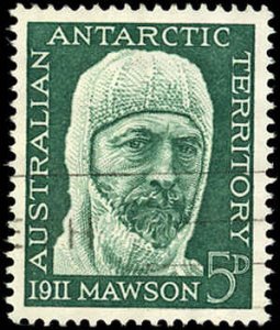 AUSTRALIAN ANTARCTIC TERRITORY Sc L7 VF/USED - 1961 5p Sir Douglas Mawson-Sound