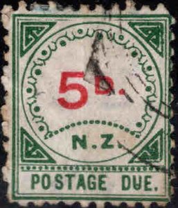 New Zealand Scott J6 Postage due Used CV $ 60 Hinge Remnant perf tips toned