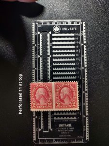 Scott Stamp #634c-1926 Wash. 2¢ Horiz. Pair Imperf.  between. MNH OG SCV $6,000