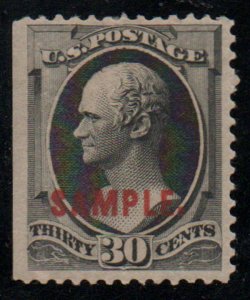 MALACK 190s VF OG H, Sample overprint, type K, natur..MORE.. v0230