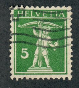 Switzerland #157 used single