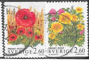 Sweden #2015-2015 2.60  Flowers  (U) CV $1.40