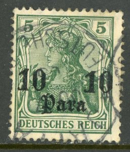 Germany 1906 Offices in Turkey 10 para/5pf Wmk Scott # 43 VFU K776