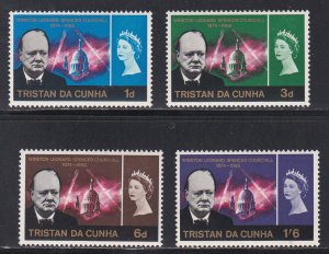 Tristan DA Cunha #  89-92, Winston Churchill, NH, 1/2 Cat.