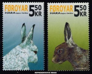 Faroe Islands Scott 454-455 Mint never hinged.