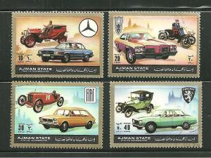 Ajman MNH Famous cars Old and New