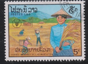 Laos 829 Harvesting Wheat 1987