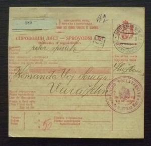 SLOVENIA - YUGOSLAVIA - PACKAGE CARD! slowenien jugoslawien croatia J5