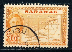 Sarawak #195 Single Used