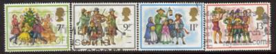 Great Britain Sc 847-0 1978 Christmas stamps used