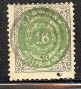 Denmark # 20, Used.