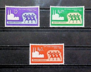1961 INDONESIA Ann. Independence United Efforts Industry Work MNH** A25P18F17557-