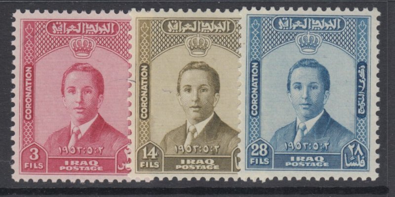 Iraq, Scott 139-141 (SG 342-344), MNH/LH