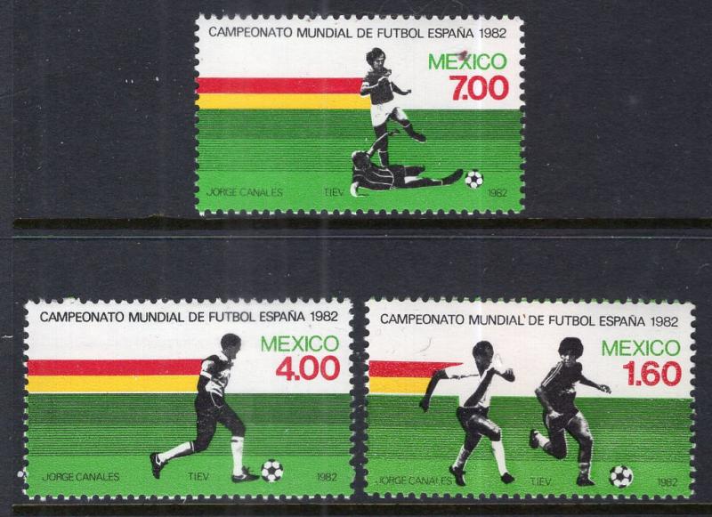 Mexico 1278-1280 Soccer MNH VF