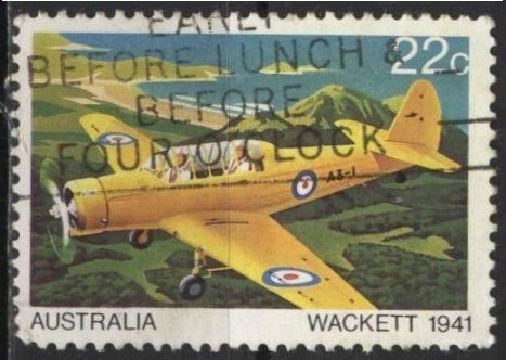 Australia 759 (used) 22c CA-6 Wackett trainer (1980)