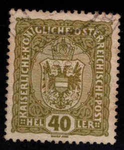 Austria Scott 154 Used  stamp light cancel