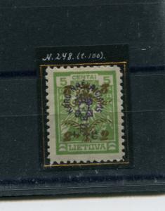 LITHUANIA 248 MLH DOUBLE OVERLOAD ONE INVERTED-