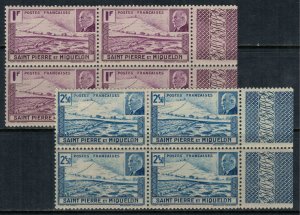 St. PIerre & Miquelon #206A-B* NH Blocks  CV $16.00