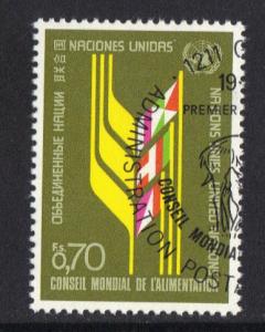 United Nations Geneva  #63  cancelled  1976  world food council