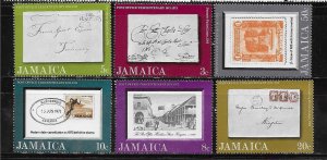 Jamaica 1971 Tercentenary of post office Sc 334-339 MNH A2260