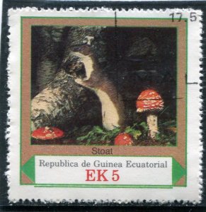 Equatorial Guinea 1977 MUSHROOMS ERMINE 1 value Perforated Fine Used