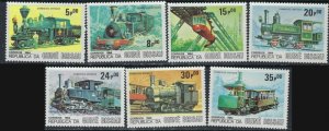 Guinea Bissau 619-25 MNH 1984 Locomotives (ak5520)