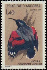 Andorra French Administration #288-289, Complete Set(2), 1981, Birds, Never H...