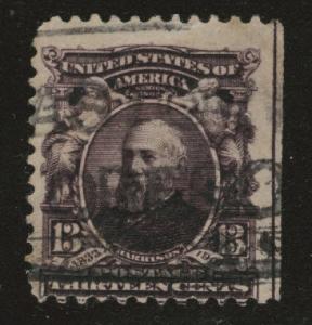 USA Scott 308 Used Harrison stamp 1902-03