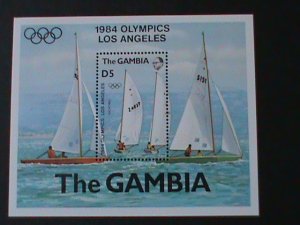 GAMBIA-1984-SUMMER OLYMPIC GAMES-LOS ANGELES'84-USA MNH-S/S VF LAST ONE