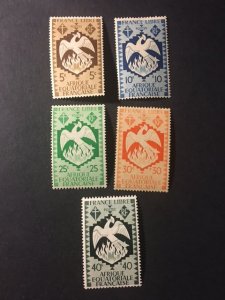 French Equatorial Africa sc 142-146 MH