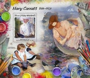 2017 Maldives Mnh. Mary Cassatt. Michel Code: 6992 / Bl.1063 . Scott Code: 3913