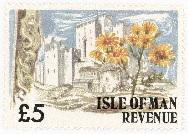 (I.B) Elizabeth II Revenue : Isle of Man £5 (1976)