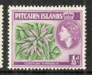 Pitcairn Islands 1950s Early Issue Fine Mint Hinged 1/2d. NW-137702