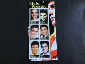 Elvis Presley Imperf   Mint Never Hinged Stamps Sheet R38366