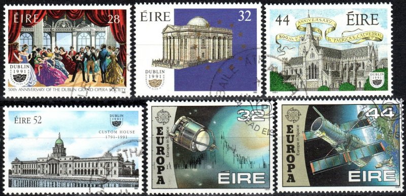 Ireland #828-33  F-VF Used  CV $6.30 (X5538)