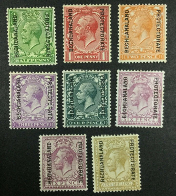 MOMEN: BECHUANALAND SG #91-98 1925-7 MINT OG H £150 LOT #62308